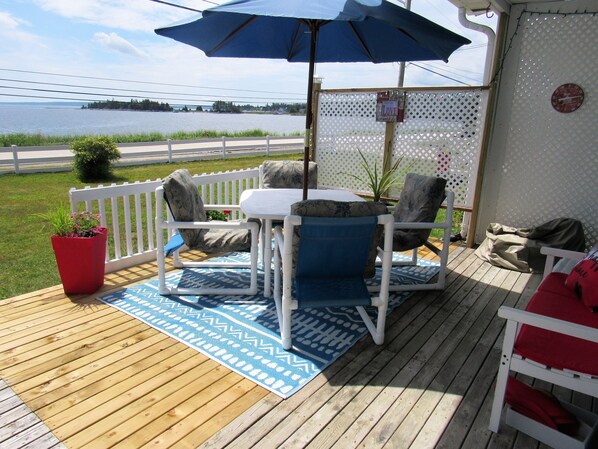 Front Deck with view of the bay.