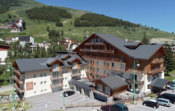 Explore the mountains during any season.