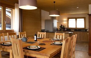 Loads of room at the dining table and the open-concept is always nice for the cook.