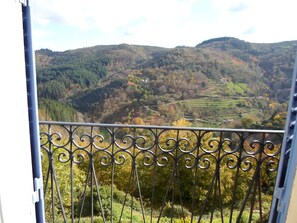 View across the valley from our balcony.