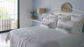 Master bedroom with one king-size bed