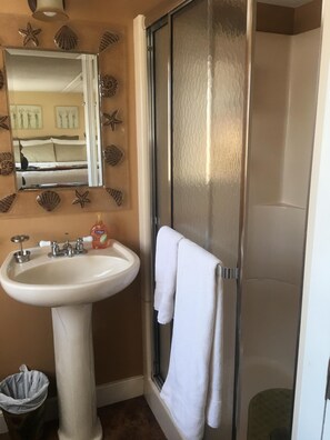 Private en suite bathroom/shower in each suite.