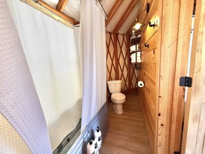 Private Bathroom in yurt
