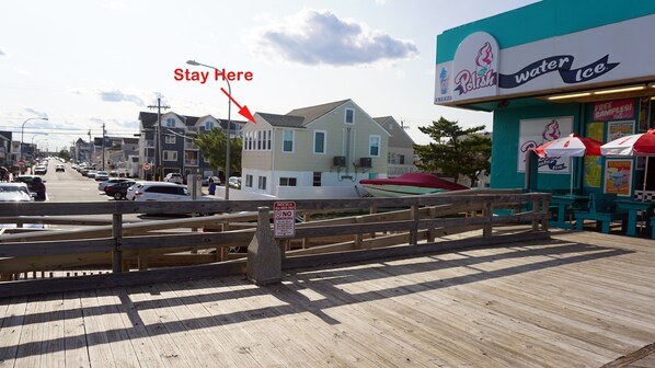 Right Off the boardwalk and beach.  Spend more time relaxing.