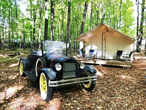 Vintage Car with Prohibition Era Luxury Tent