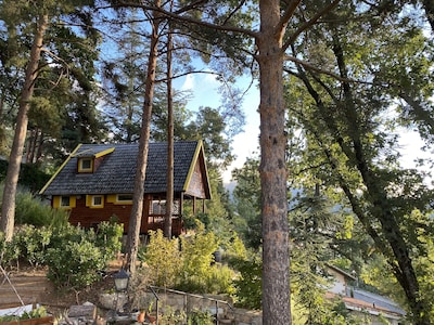 Authentische, komplett renovierte Berghütte mit Aussicht  