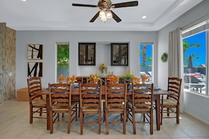 Beautiful dining room with seating for 10