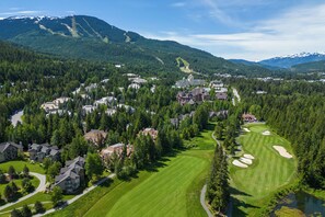 Located next to the Fairmont Chateau Whistler Golf Course
