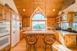 Kitchen with Valley Views