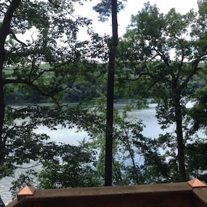 View from deck overlooking Goodyear Lake