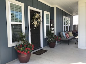 Inviting front porch 