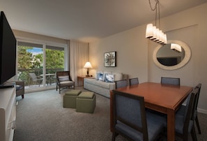 Living room and balcony