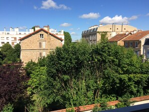 Vue depuis lâhĂ©bergement