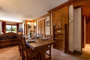View from the dining area towards the living space