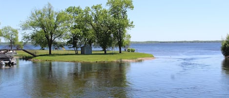 Looking out onto the peninsula and Big Yellow Lake.