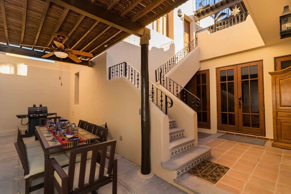 Main Patio Downstairs / stairwell to terrace