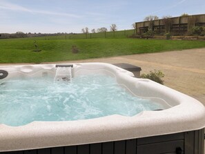 Private hot tub for guests exclusive use | Manor Lodge Stables, Wiston, near Haverfordwest