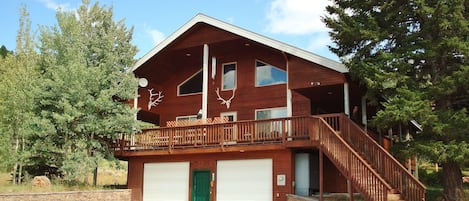 Targhee Peak Mountain Home welcomes you with space for multiple cars &/or toys!