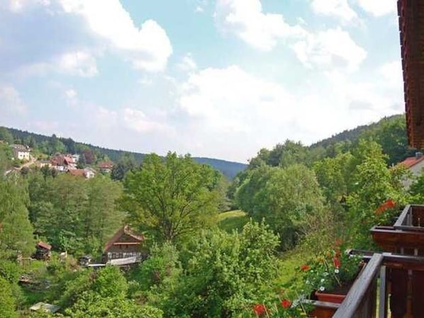 Ausblick vom Balkon