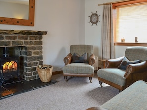 Delightful living room with wood burner | Beul-An-Latha, St Abbs, near Eyemouth