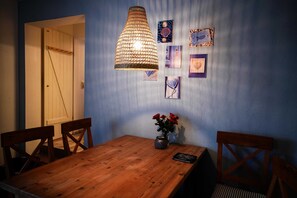 Essbereich in Blau
