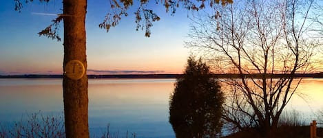 Breathtaking sunsets from kitchen, deck, and dock!