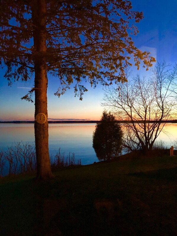 Breathtaking sunsets from kitchen, deck, and dock!