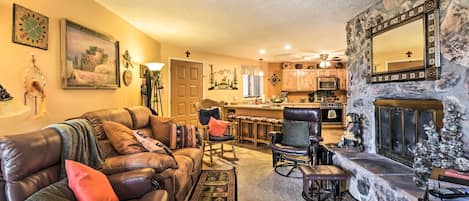 Angel Fire Vacation Rental | 2BR | 2BA | 900 Sq Ft | Stairs Required