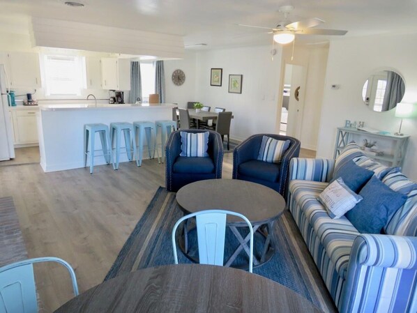 Living Room with Queen Sleeper Sofa