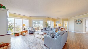 Living Room with Coastal Furnishings