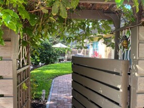 Gated private garden.
