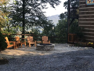 A three beds  apartment, outside of Boone overlooking the New River. 