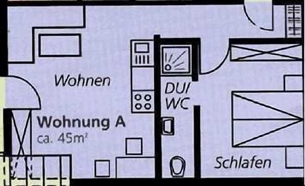 Grundriss Wohnung A