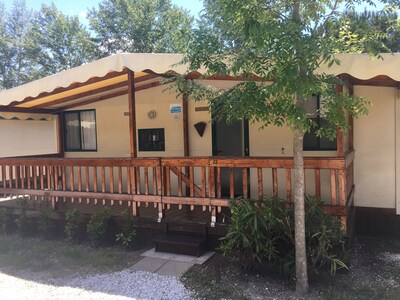 Casa móvil de Italia en la costa toscana en famlie Camping cerca del mar, Pisa