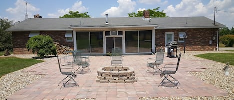 Large outdoor patio