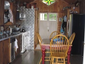 Kitchen (viewed from screened in porch).