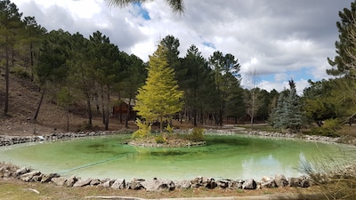 Das Häuschen der Lagune. Natürlicher World River Park