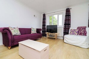 Living space with sofa bed