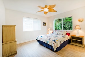 Master bedroom on first floor. 