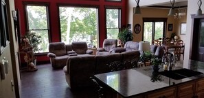 View of main living space.