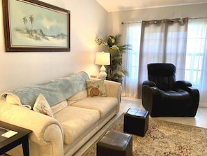Living room couch and movie theater stlye  recliner