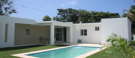 Pool and terrace area.
