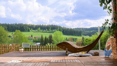 Casa con vistas a la montaña en Schwarzwald con gimnasio privado, sauna, terraza, jardín