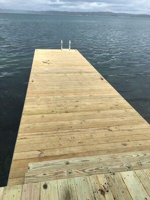 Swim, fish or relax on the new 32’ dock. Bring your own boat or rent one nearby.