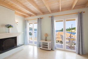 Sea views. 
Wonderful at sunset!