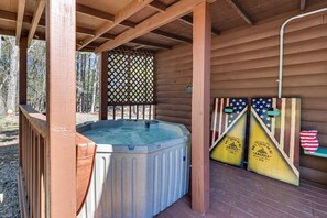 Patio | Private Hot Tub