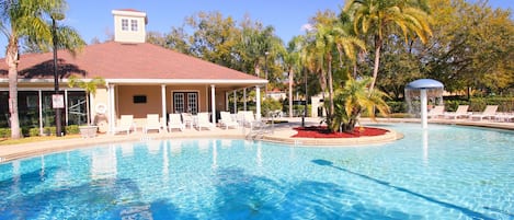Community pool, offering a refreshing oasis for relaxation and enjoyment.
