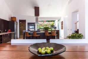 Kitchen with rear garden area