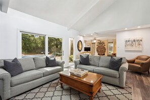 Formal Living Room Opens to Family Room at 10 Battery Road