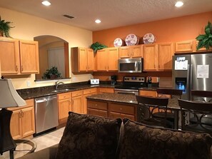 Kitchen with Pass-through to Dining Room